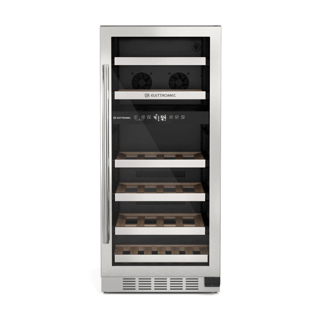 Adega Inox 25 garrafas Dual Zone Built-In Connect Elettromec